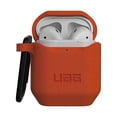 thumbnail image 2 of UAG Compatible with Airpods (1st & 2nd Gen) Case Full-Body Protective Soft-Touch Silicone Case with Detachable Carabiner, Standard Issue Silicone_001, Orange, 2 of 7
