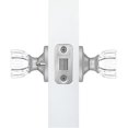 thumbnail image 2 of Privacy Vintage Fluted Crystal Door Knobs Matte Chrome Round Rosette, 2 of 8