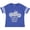 Football Blue and White, variant on Crawl Walk Ride Motorcycle Boys or Girls Toddler T-Shirt