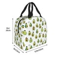 thumbnail image 2 of Bingfone Avocado Friends Print Lunch Bag Insulated Lunch Box, Small Leakproof Cooler Food Lunch Containers Reusable High Capacity Lunch Tote Bags for Work, Travel, Outdoor, 2 of 5