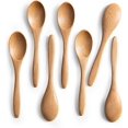 thumbnail image 1 of baomifa-7 PCS Small Wooden Spoons, 5.8 Inch Honey Spoons for Tea, Beech Wooden Honey Teaspoon for Coffee, Little Tiny Wood Spoons, Bamboo Table Spoon for stirring, Wooden Spoons for Utensils Set, 1 of 4