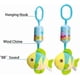 thumbnail image 3 of Baby Rattle Plush Toy, Soft Animal Stuffed Hanging Rattle Toys, Newborn Car Seat Stroller Crib Toys with Sound and Wind Bell for 0-1 Year Old (Fish), 3 of 4
