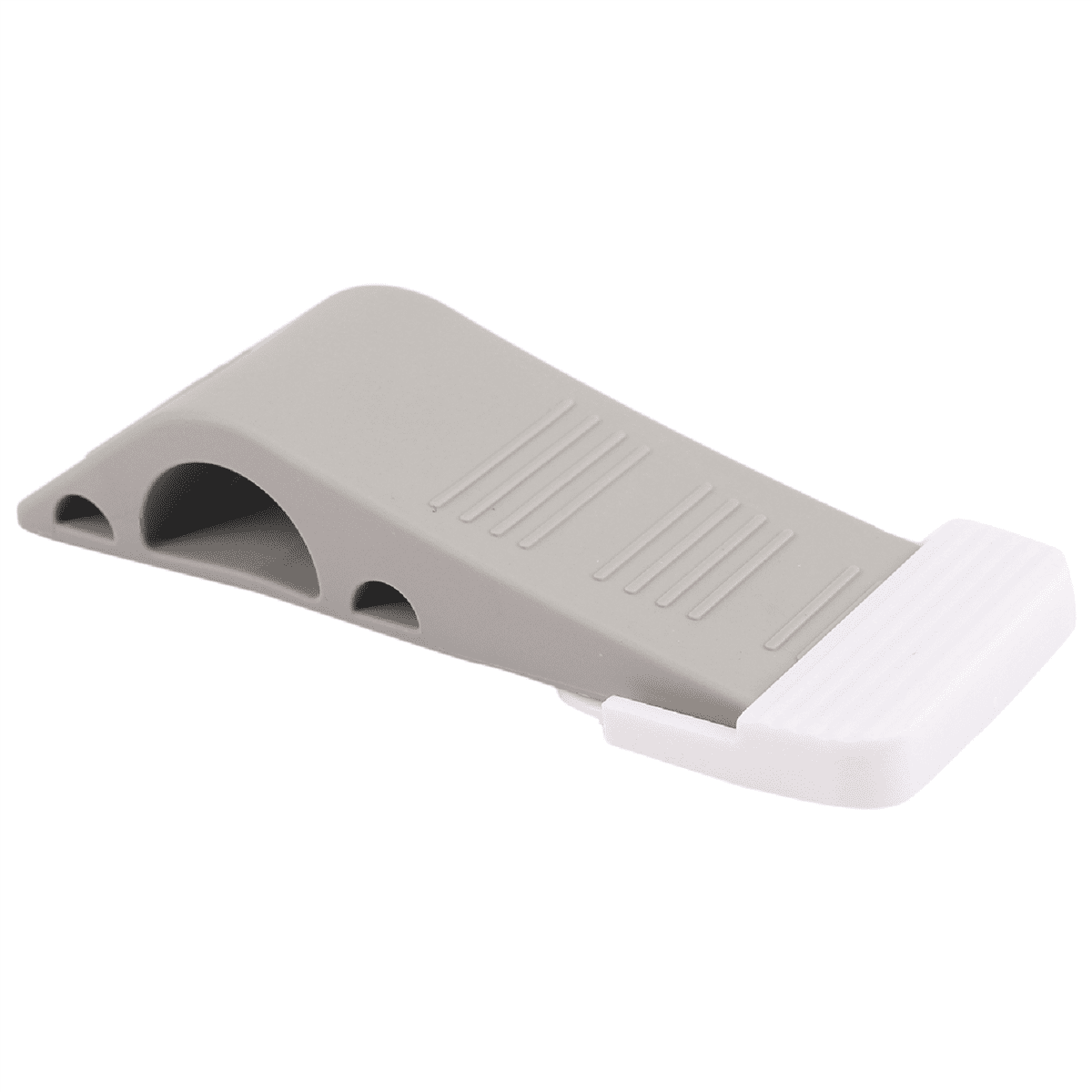 Door Stopper 10 Pack Set Premium Heavy Duty Door Stop Rubber Wedge with Decorative Storage Holder-Perfect Doorstop(Gray)