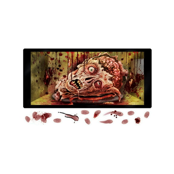 Halloween Microwave Door Decoration 12" X 24" Sheet - 12 Pack