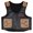 Black / Green Inlay, variant on Hilason Bull Riding Kids Junior Youth Pro Rodeo Genuine Leather Vest With Floral Hand Carved