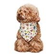 thumbnail image 4 of Naloa Butterfly Flowers Dog Bandanas 1PC Washable Triangle Dog Scarfs Premium Durable Fabric, for Small Medium Large Dogs and Cats, 4 of 6