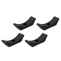 CRAFTHROU 4Pcs Dumbbell Saddles for Rack Black PP Dumbbell Holder for Fitness Space Decor
