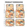 thumbnail image 2 of LAKIMCT Retro Funky Flowers Car Mats, Neoprene Front Rear Floor Mats for Cars, Waterproof Anti-Slip Car Floor Mats Full Set, Universal(4 Pcs), 2 of 6