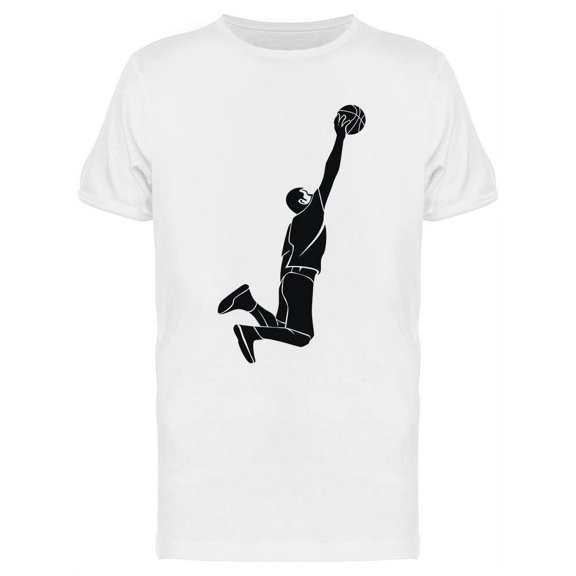 Basketball Player In The Air T-Shirt Men -Image by Shutterstock, Male 3X-Large
