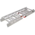 thumbnail image 5 of Olurrisa Aluminum Ramp 1,400 LBS/Pair, For Motorcycle/Lawn Mower/ATV Ramp and Tailgate Extender Combo 2 in 1, Multi purpose use, Silver color, 5 of 9