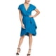 thumbnail image 1 of Vestido alto y bajo con envoltura sintética Rachel Roy Azul 2, 1 of 1