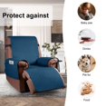 thumbnail image 4 of CHOK 2024 Recliner Chair Cover Reversible Small Recliner Slipcover for Dogs Seat Width to 25 Inch Washable Couch Cover with Elastic Straps for Kids and Pets(Small Recliner  Coffee), 4 of 8