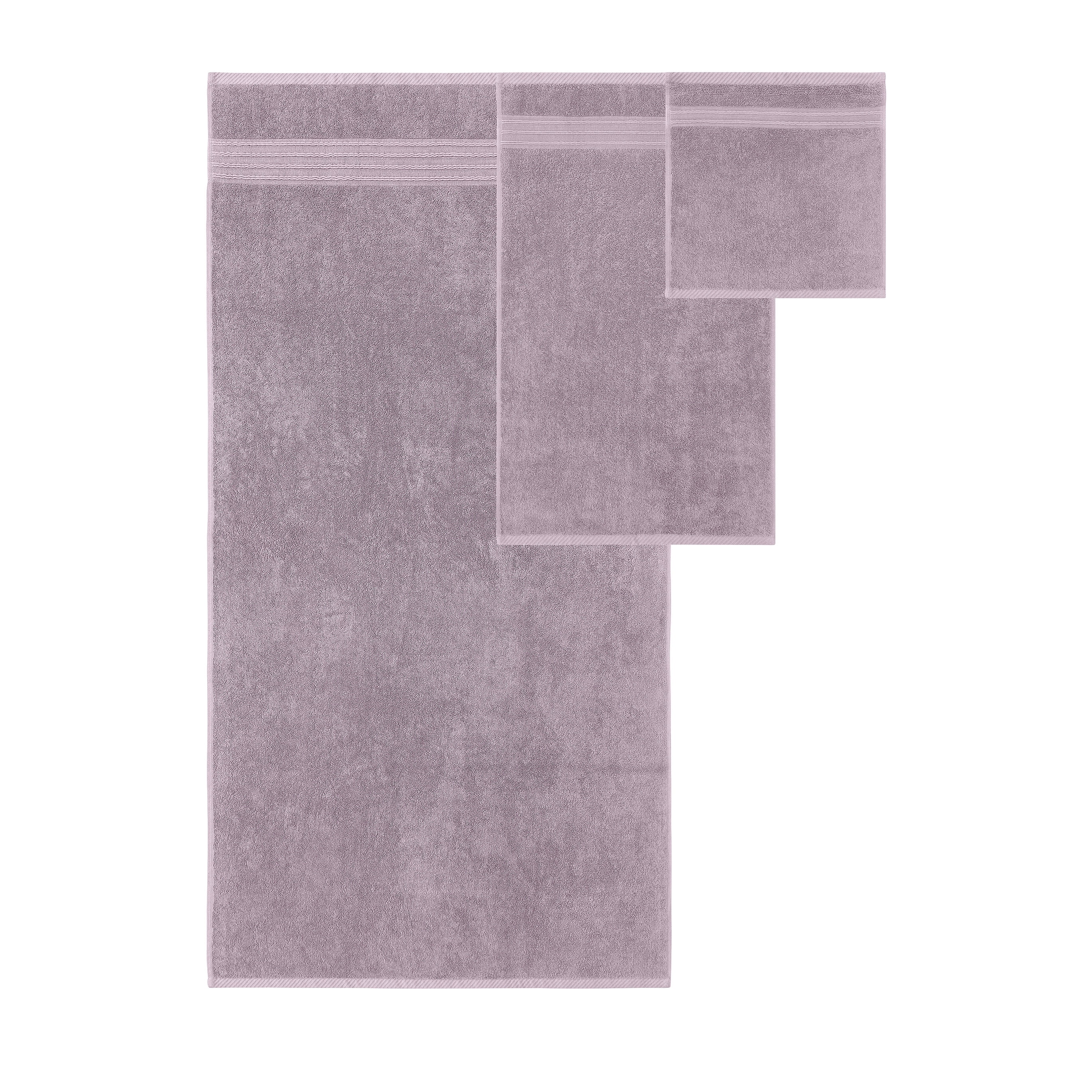 Modern Threads Ophelia 6-Piece Cotton Adult Bath Towel Set, Purple