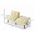 thumbnail image 7 of Convertible Futon Sofa Bed, Folding Sofa Sleeper,Modern Sofa Couch for Small Space,Apartment,Living Room,Cream, 7 of 7