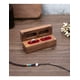 thumbnail image 2 of Caja De Madera Nogal Para Dos Anillos De Boda O Compromiso, 2 of 4