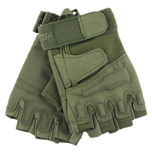 BRIGHTFUFU 1 par de guantes para exteriores, guantes de medio dedo, guantes deportivos para montar, guantes de mano, guantes de ciclismo para hombres (color aleatorio, talla XL)
