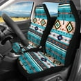 thumbnail image 2 of Jeiento Aztec Car Seat Covers Set of 4 Auto Front Seat Covers Matching Back Seat Cushion Covers Native American Navajo Tribal Auto Seat Covers Decor Car Accessory for Sedan RV Van, 2 of 7