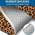 thumbnail image 4 of Brown and Black Leopard Print Bathroom Rugs Sets 3 Piece,Toilet Cover Set,Absorbent Non Slip Bathroom Mats Sets with U-Shaped Contour Rug Toilet Rug Set, 4 of 5