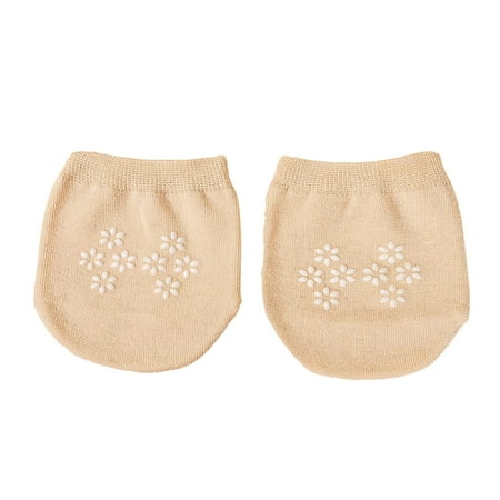 YHGFVOKJ Socks for Women No Show Liner Half Socks Seamless Non Slip Grip Socks Breathable Cotton for High Heels Sandals Sports Shoes Quarter Socks Beige One Size