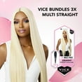 thumbnail image 6 of Sensationnel Vice Bundles 3X Multi Bundle Weaving Premium Hair with 2x5 Lace Closure Multi Straight ( 18" 20" 22" Inch ) ( 613 Pure Blonde ), 6 of 6