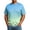 Blue_#10, variant on Sewkxo Men's Crewneck Tshirt Plus Size Short Sleeve Gradient Color Casual Big and Tall Tees,Yellow 5XL