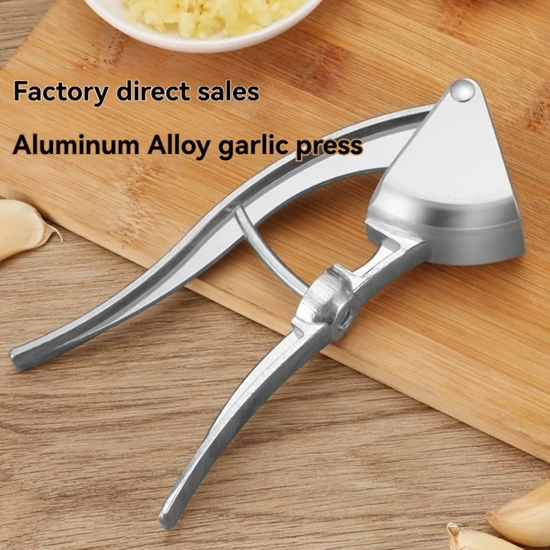 Multifunctional garlic press kitchen garlic mashing artifact hand-pressed aluminum alloy garlic stirrer household garlic tool