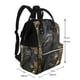 thumbnail image 2 of Easygdp Gothic Raven Portrait para Bolsa de Bebé de Gran Capacidad con Múltiples Bolsillos, Bolsa de Pañales para Padres, Bolsa de Viaje Organizada y Elegante, 2 of 6