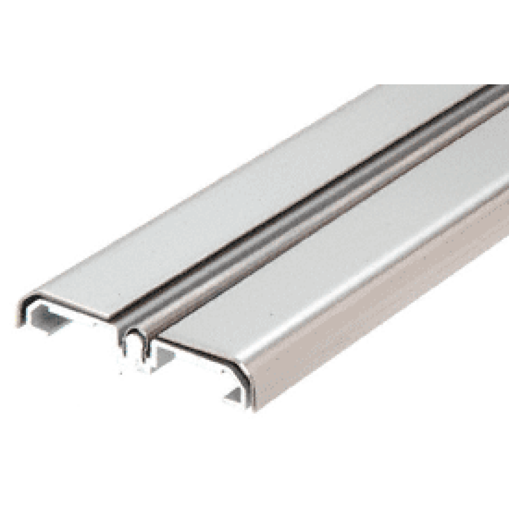 CRL SD1BTPS Polished Stainless Steel Sliding Door Bottom Rolling Track