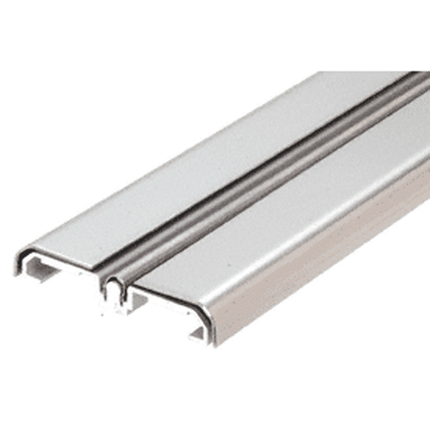 CRL SD1BTPS Polished Stainless Steel Sliding Door Bottom Rolling Track