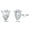 Pear Stud, variant on Radiant Cut Dangle Earrings for Women 8A Simulated Diamond Sterling Silver Ginger Lyne Collection