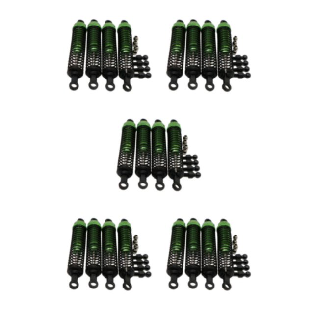 Tholdsy Amortiguadores delanteros y traseros para 1/12 ECX RGT136100 RC Car S Performance con amortiguadores verdes Type2 NO2