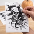 thumbnail image 6 of Halloween Skull Wall Stickers, Realistic PVC Decals, Self-Adhesive Spooky Decor for Living Room Bedroom Door, 6 of 7