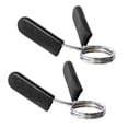 thumbnail image 1 of FrostHike 2 Pcs Pinces à Ressort pour Barre de Musculation Entraînement Physique Libération Rapide Clips de Verrouillage de Barre de Poids, 28mm (Noir et Argent), 1 of 5