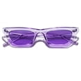 thumbnail image 3 of Gafas de sol VANLINKER pequeñas, delgadas y modernas con estilo ojo de gato moradas, 3 of 5