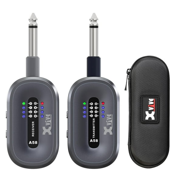 Sistema de guitarra inalámbrico Xvive A58 Transmisor/receptor de 5.8 GHz