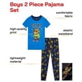 thumbnail image 2 of Quad Seven Boys Pajama Set Cozy Graphic Printed Short Sleeve Sleep Shirt and Pajama Pants 2 Piece, 2 of 7