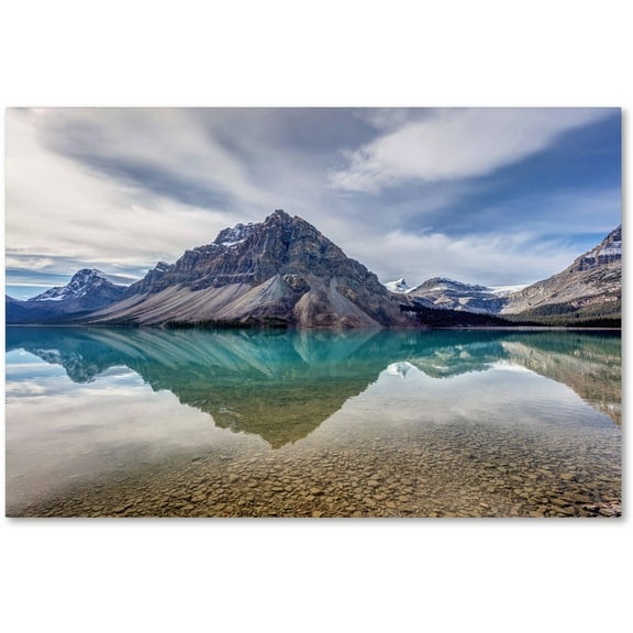 Trademark Fine Art 'Bow Lake Blue' Canvas Art by Pierre Leclerc