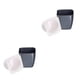 thumbnail image 3 of Injueey ABS Modern Plant Pots For Home Garden - Easy To Maintain And Long-lasting Materials Planters For Indoor Plants Durable Square silver cuadrado plata oro G105 2piezas, 3 of 6