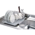thumbnail image 2 of 3 Piece Vinyl Coated Steel Dish Drainer with Drip Tray, Silver, 2 of 2