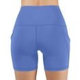 thumbnail image 4 of REALiKUN Womens Butterluxe Biker Shorts with Pockets 5 Inches - High Waisted Volleyball Workout Athletic Yoga, 4 of 5