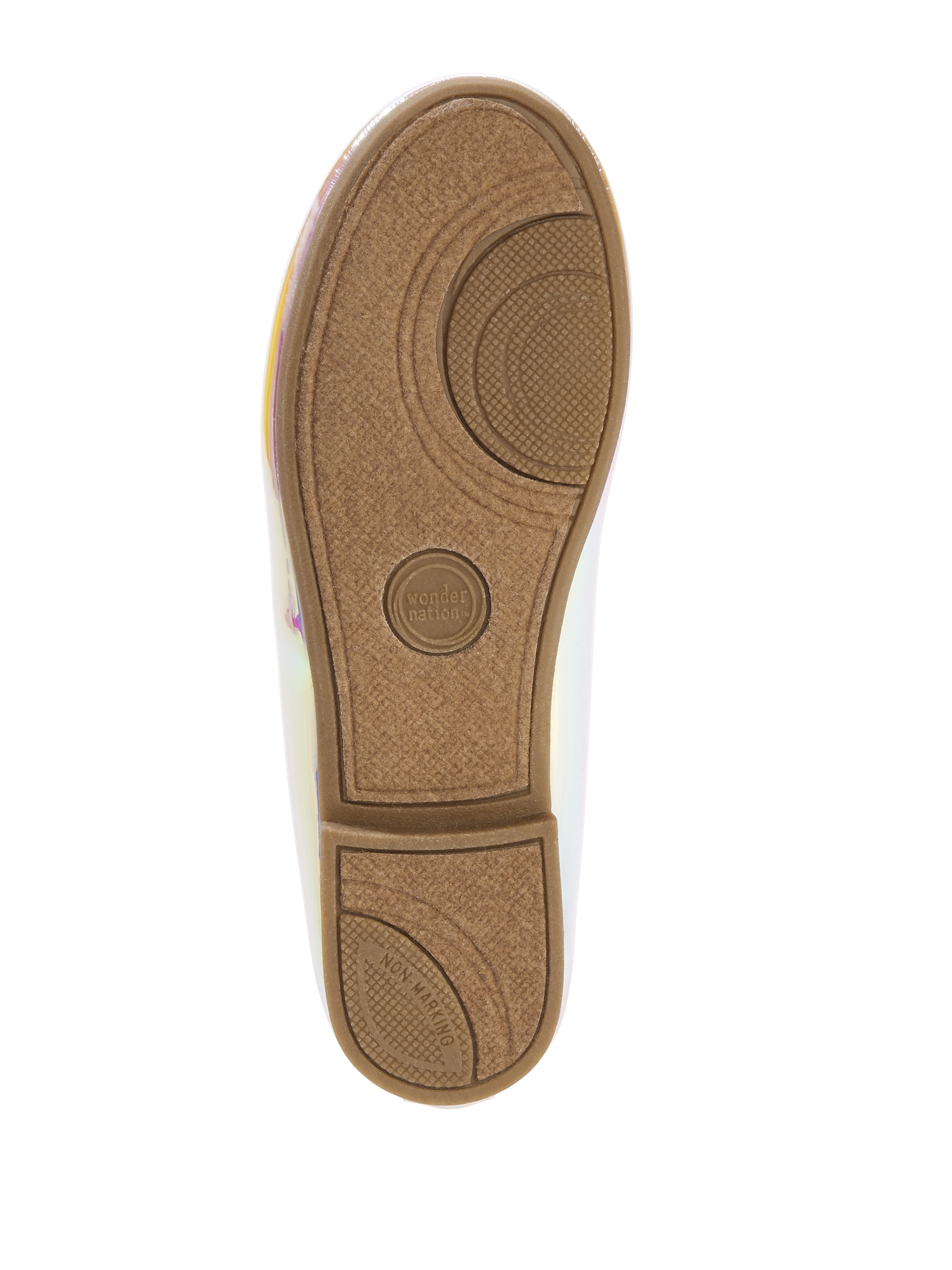 Wonder Nation Iridescent Glitter Flat (Toddler Girls)