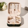 thumbnail image 6 of Firefly Travel Portable Square Jewelry Box Earring Necklace Bracelet Organizer Storage Display Case Holder Stand Box Display, 6 of 6