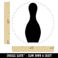 thumbnail image 2 of Bowling Pin Solid Self-Inking Rubber Stamp Ink Stamper - Black Ink - Medium 1 Inch, 2 of 7
