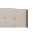 thumbnail image 4 of Baxton Studio Brookfield Modern and Contemporary Beige Fabric Twin Size Bed, 4 of 7