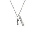 thumbnail image 2 of Delight Jewelry Silvertone Beaded ''Cheer'' Silvertone Always My Sister Bar Charm Necklace, 23", 2 of 4