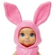 thumbnail image 3 of Barbie Skipper Babbysitters Club Dress Up Babies - GRP02 - Blue Eyed Baby Dressed in a Pink Bunny Outfit Barbie -, 3 of 7