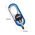 thumbnail image 3 of Washranp Stainless Steel Carabiner Keychains,Heavy Duty Zinc Alloy Anti-Loss Key Chain Clips and Rings for Men Women, 3 of 5