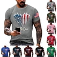 thumbnail image 5 of USA 250th Anniversary Shirt Men Patriotic Jet Fighter American Flag Graphic T Shirt America 250 Independence Day Tee, 5 of 5