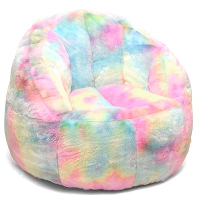 Buy Heritage Club Rainbow Faux Fur Bean Bag Chair Buy Heritage Club Rainbow Faux Fur Bean Bag Chair