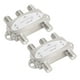 thumbnail image 5 of Interruptor DiSEqC 1.0, Interruptor De Señal Satelital De Banda Ancha De Alto Aislamiento 950 A 2400 MHz aleación De Zinc Fundido A Presión 2 Piezas Para LNB, 5 of 7